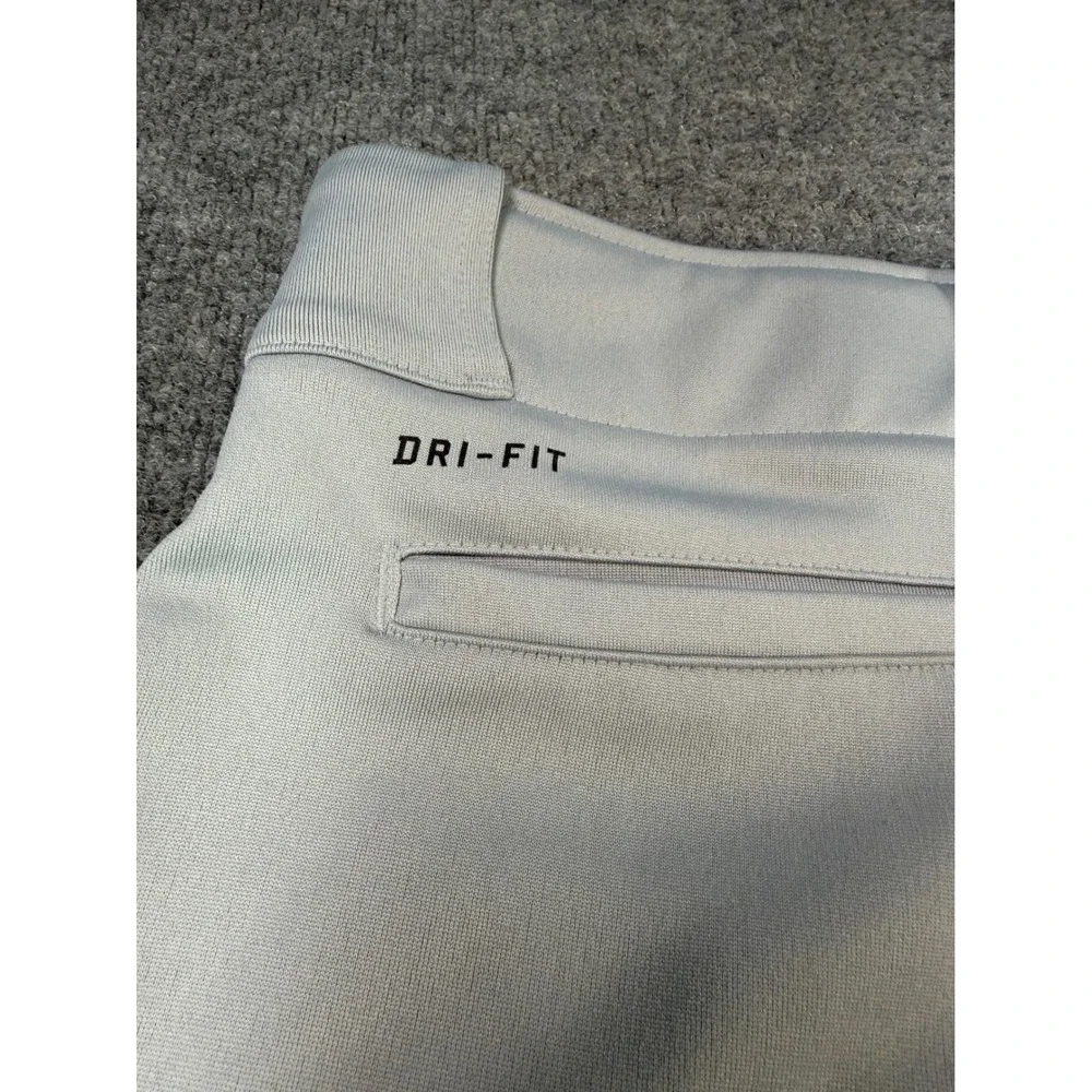 Nike Dri-FIT Mens Baseball Pants Grey‎ Blue Piping AH6942-062 XL